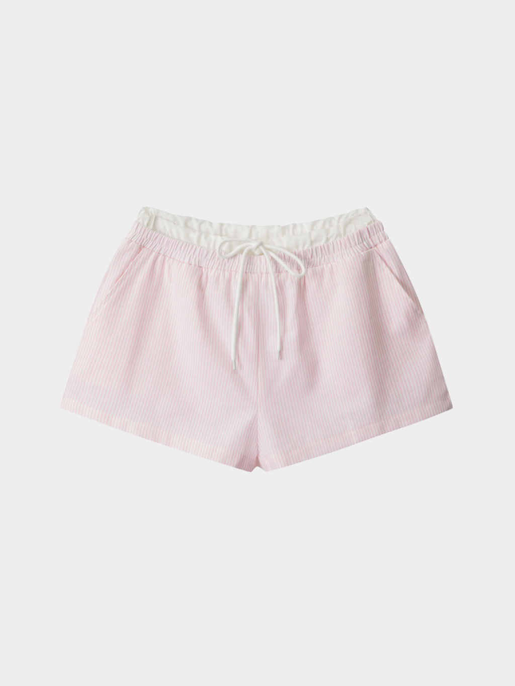 SkyLight - Women's Striped Double-Waist Casual Shorts
