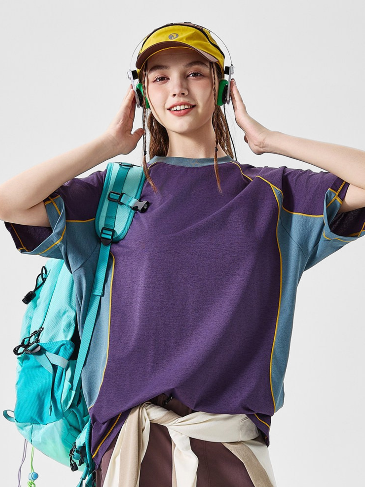 LightStep - Unisex Lightweight Quick-Dry Colorblock Performance T-Shirt